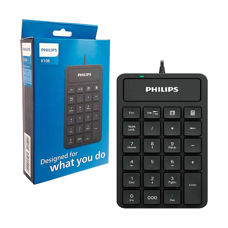 Teclado Philips Numerico 23-Keys USB Art.SPK6106